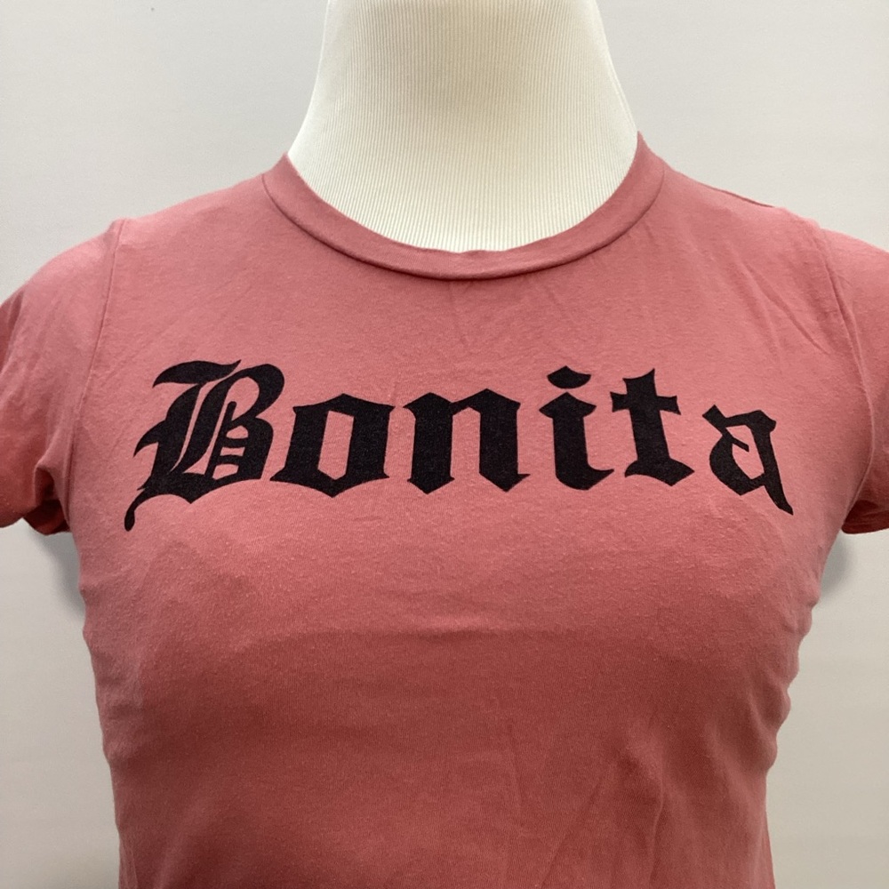 Occasion Pink Fitted Short Sleeve Tee Size L